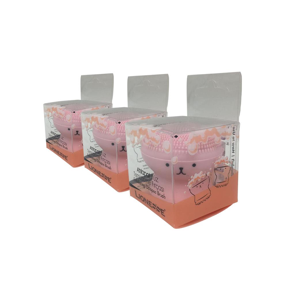 مجموعة فرشاة الوجه ثلاثية من لايونيس بينك - نظافة مثالية