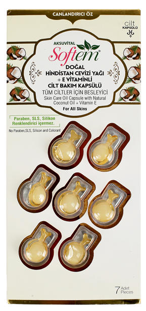 Coconut Oil & Vitamin E Skin Capsule