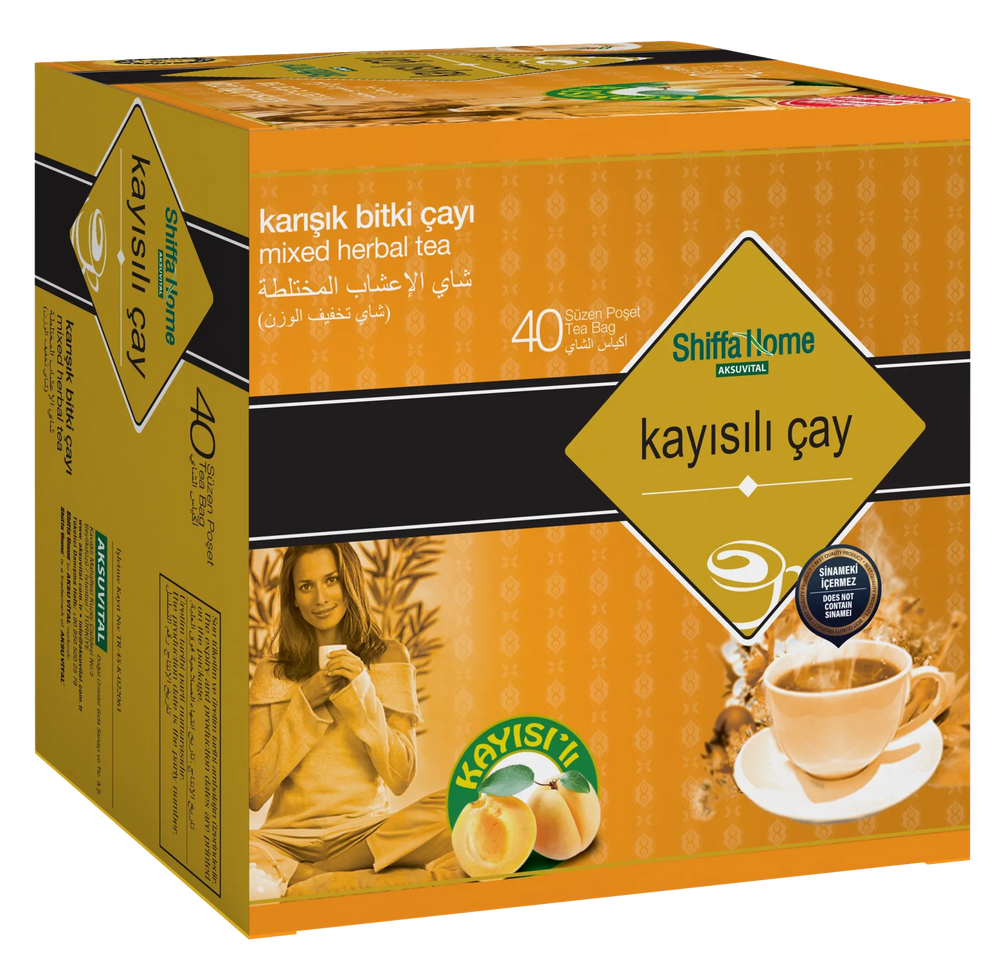 شاي المشمش للتنحيف 40 قطعة – خالي من السنامكي