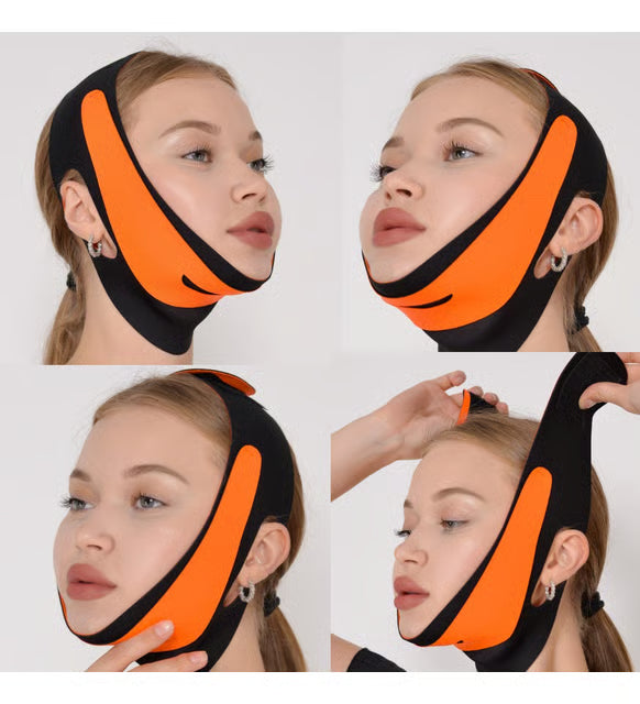 Face Corset Chin Neck Band حزام شد الذقن والرقبة ومضاد للشخير وشد الخدين والفخذين